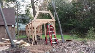 chicken coop rafters gambrel