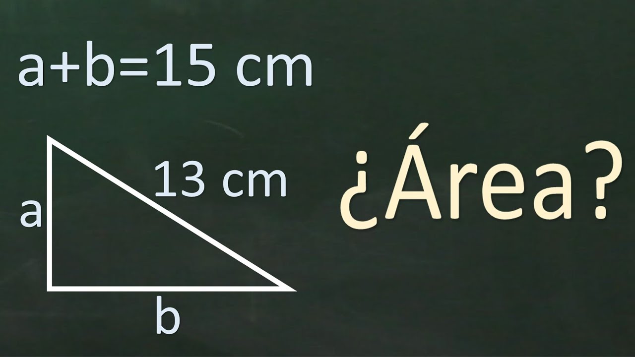 Como se calcula el area de un triangulo rectangulo