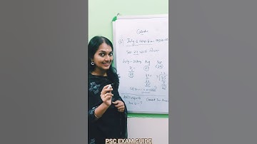 Calender Problem #pscexamguide