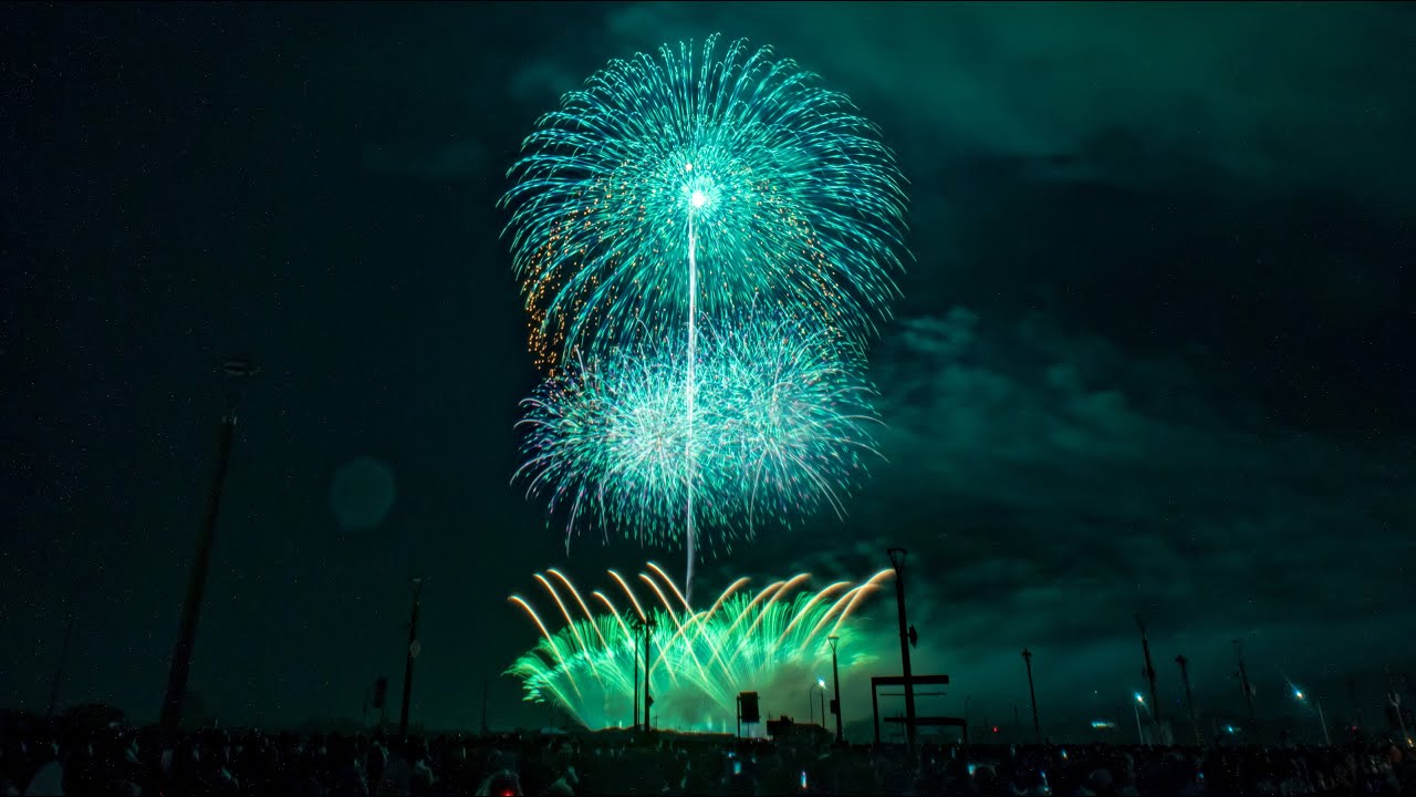 HDR] 2024 ちくせい花火大会 野村花火工業の世界～輝く明日へ～ - YouTube