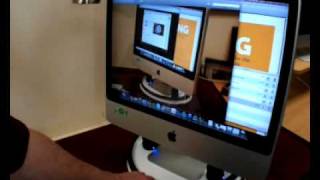 OXO 16" Lazy Susan Turntable as iMac Swivel