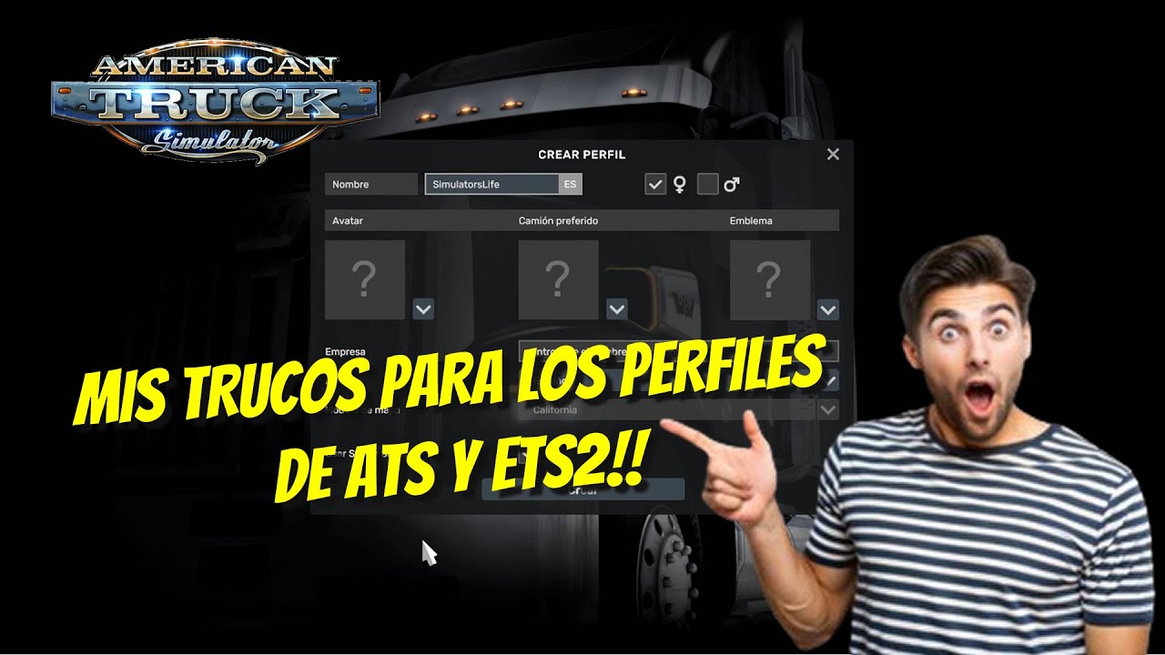 🔥 TRUCOS SECRETOS para Crear PERFIL PERFECTO en ATS y ETS2 | Dinero + Habilidades