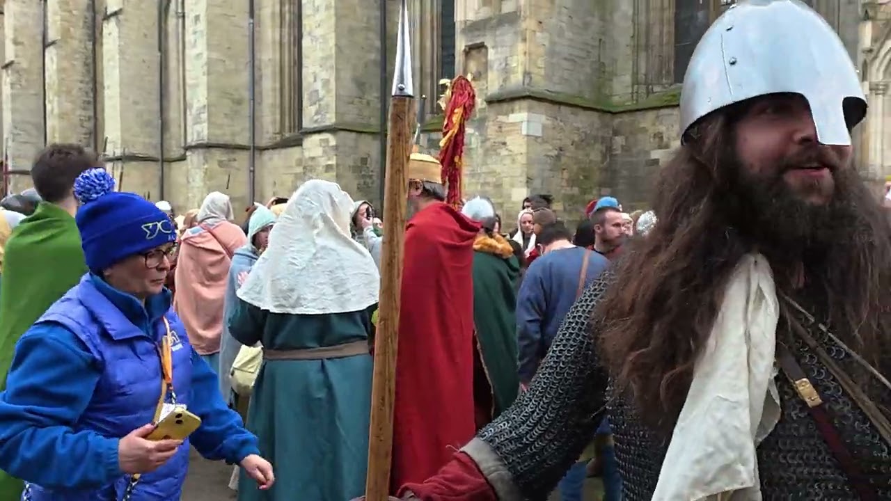Viking Musicians Prepare to Lead the Parade | Jorvik Viking Festival 2026