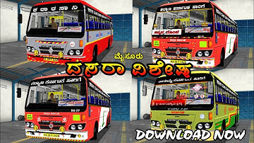 Karnataka saarige buses livery (PART 1)// bussid // kms built ksrtc // ksrtc, nwkrtc, & kkrtc