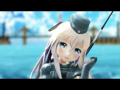 【MMD艦これ / 我が●●●の潜水艦技術力は世界一イイィイイ！】今度はゆーちゃんで『FREELY TOMORROW』【日本のたい焼きの方が静粛性では上回っているようです…】