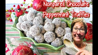 Nonpareil Chocolate Peppermint Truffles