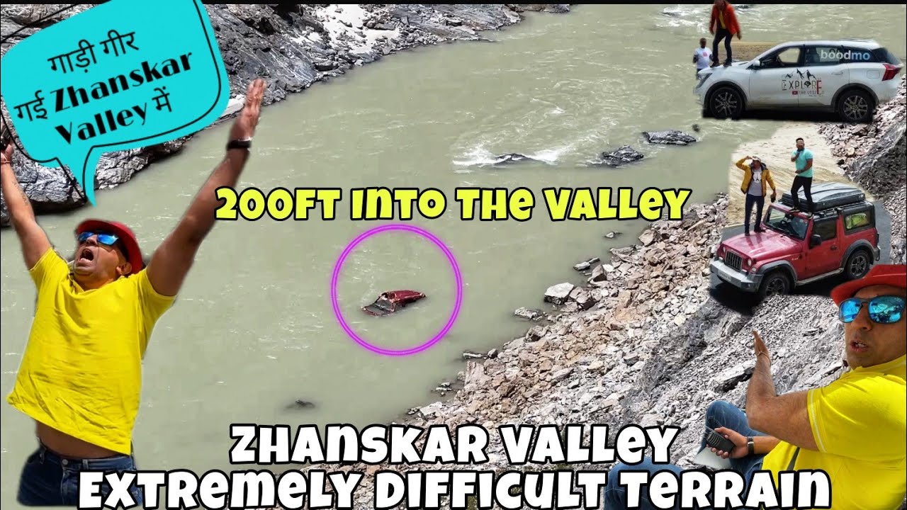 गाड़ी की हालत देख के दिल दहल गया। 200ft in Valley | ExploreTheUnseen2.0