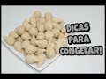 COMO CONGELAR: coxinha, bolinha de queijo, risole, croquete e quibe.