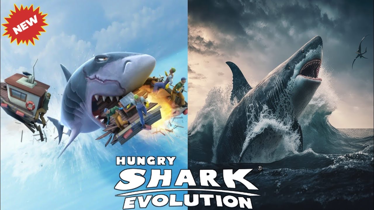 Hungry Shark Evolution - All Sharks In Real Life 2024 - Shark Game ...