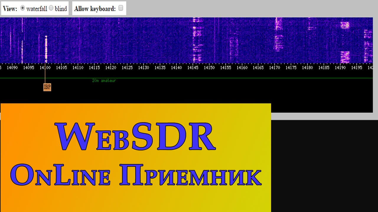 Вебсдр. WEBSDR приемник. Веб SDR.