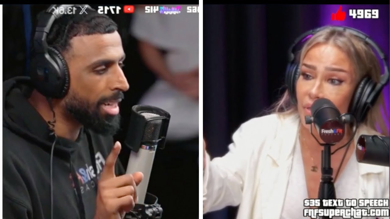 Myron Gaines LASHES OUT On Crazy Zionist Woman LIVE On Fresh & Fit Podcast!!!! (Israel Palestine)