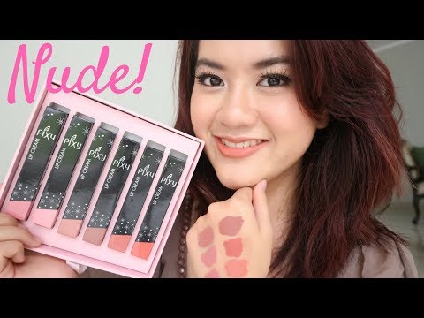 LIP CREAM LOKAL - PIXY NUDE SERIES NO 7-12 REVIEW & SWATCH. 