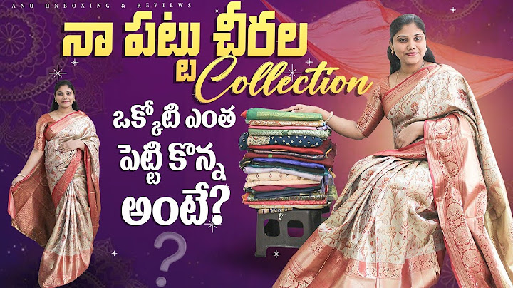 లేటెస్ట్ మోడల్స్లో చీరాల డిజైన్స్ 🤩😍✨🪩 | Saree Collection In Telugu | House Wife's Home Vlogs