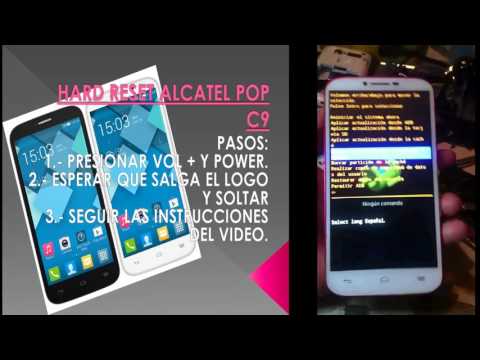 Alcatel one touch pop c9 hard reset