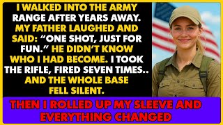 My Dad Laughed at Me on the Military Range – Until I Took the Rifle and Shattered His Record…