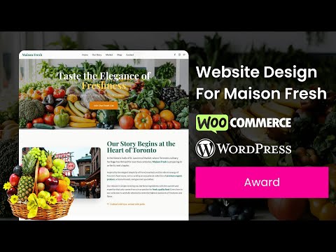 Website for Maison Fresh