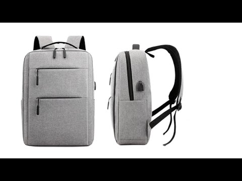 Рюкзак для повсякденного використання Backpack з відділенням для ноутбуку до 16",Чорний, видео 1