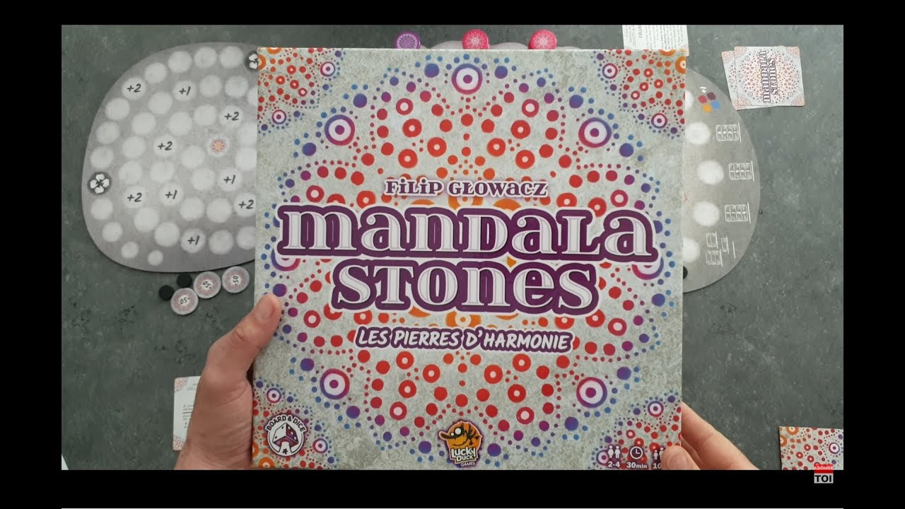 Mandala Stones – Jeu De Société Empilage De Pierres Colorées – Stratégie Et Créativité – Pour Toute La Famille – Version Française