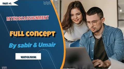 Mth202 assignment 1 solution 2022#mth202 #concept #sol #vu