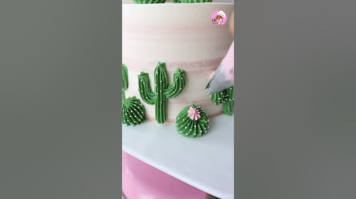 THE CACTUS CAKE TUTORIAL IS HERE! 🎂🧁🍒