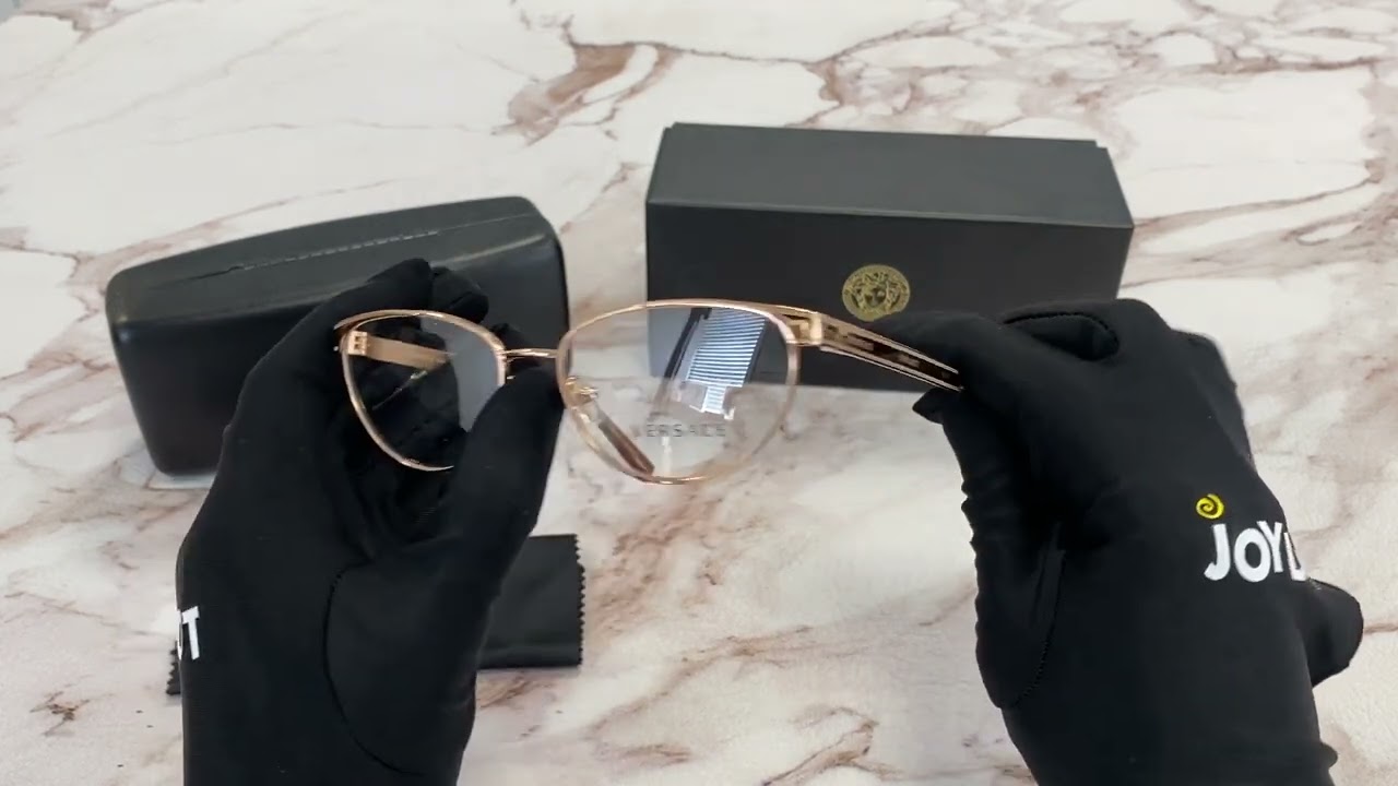 Versace Eyeglasses Model-VE1260 Color-1412 Rose Gold