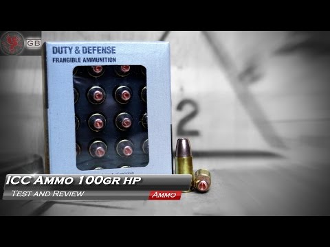 ICC Ammo Frangible 100gr HP Test and Review: The best yet?