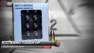 ICC Ammo Frangible 100gr HP Test and Review: The best yet?