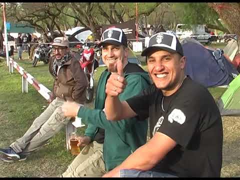 Diamante volvió a vibrar con la tradicional caravana del Motoencuentro vivo y85