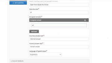 H5P Speak the Word Set