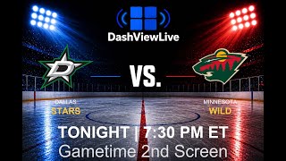 NHL: Stars at Wild - Gametime 2nd Screen LIVE 2nd Screen - Scores, Stats, Odds & Reactions