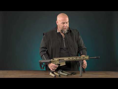 Сошки FAB Defense SPIKE M (180-290 мм), база кріплення M-LOK, колір Олива, відео 1