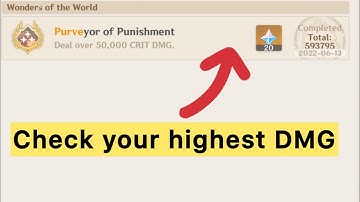 How to Check Your Highest Damage in Genshin Impact #genshinimpact