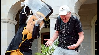 Wake Forest University President Dr. Nathan Hatch Accepts the ALS Challenge