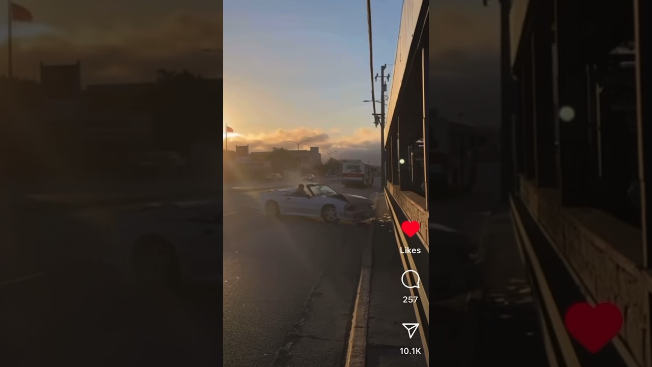 Foxbody Mustang Crashing Leaving Car Meet!! Mustang Looses Control & Wrecks “Showing Off”