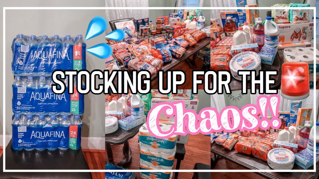 HUGE 2 WEEK STOCKPILE GROCERY HAUL | LARGE FAMILY OF 6 | PREPPING FOR THE CHAOS!