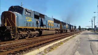 [CSXT]5388 ES40DC,4706 SD70MAC,4797 SD70MAC Leads N019-31 W/Screaming Turbo’s Through Fay NC
