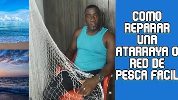 Como reparar #atarrayas o redes de #pesca sencillo y fácil 🟢