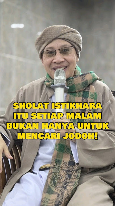 Istikhara itu Setiap Malam ! - #buyayahya #albahjah
