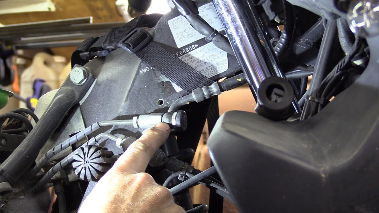 BMW R1150RT Brake Line Install DIY - YouTube