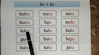 Bahasa Melayu Prasekolah - Perkataan Kvkv Vokal U