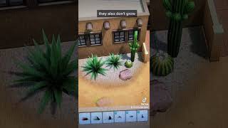 small scale desert landscaping tips and tricks for The Sims 4