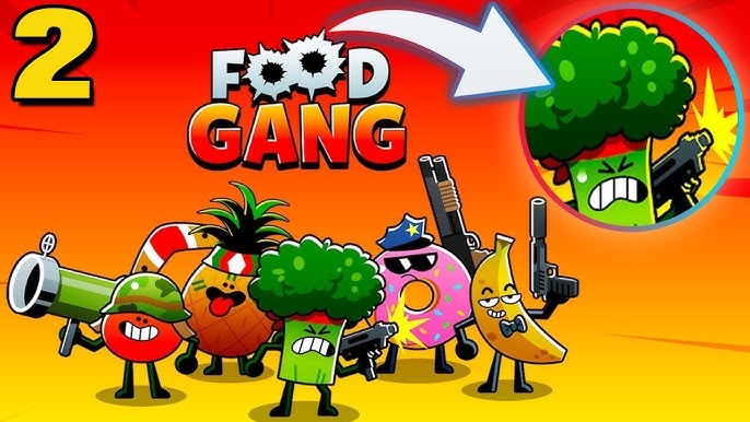Jogo Multiplayer Online Para Celular Food Gang Android ios Gameplay 