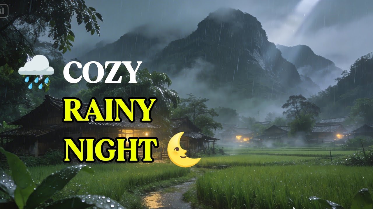 You’ll Instantly Relax Here 🌧️ Cozy Rainy Night in a Hidden Mountain Village