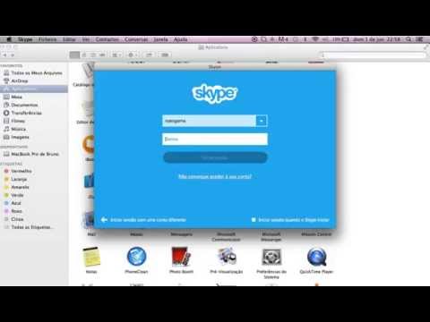 Como apagar login (usuário) salvo no skype MAC