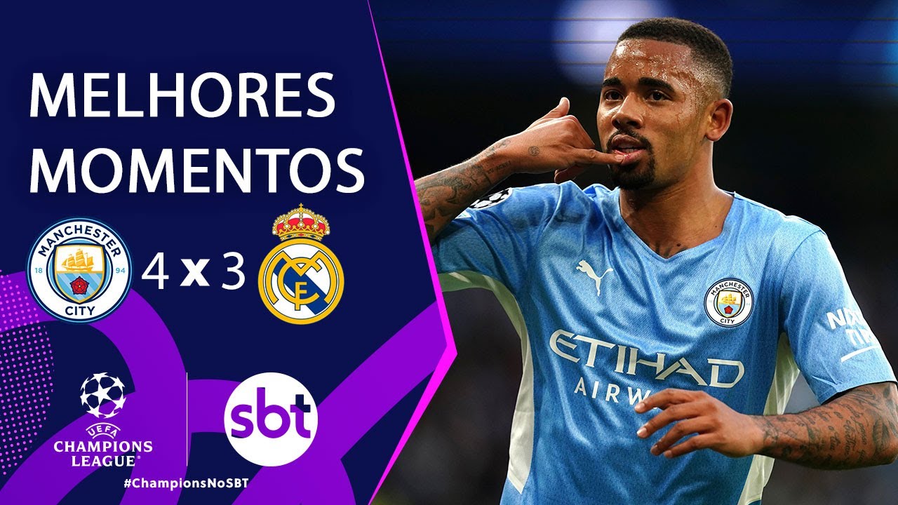Manchester City 4 x 3 Real Madrid - Melhores Momentos | Liga dos Campeões 2021/22