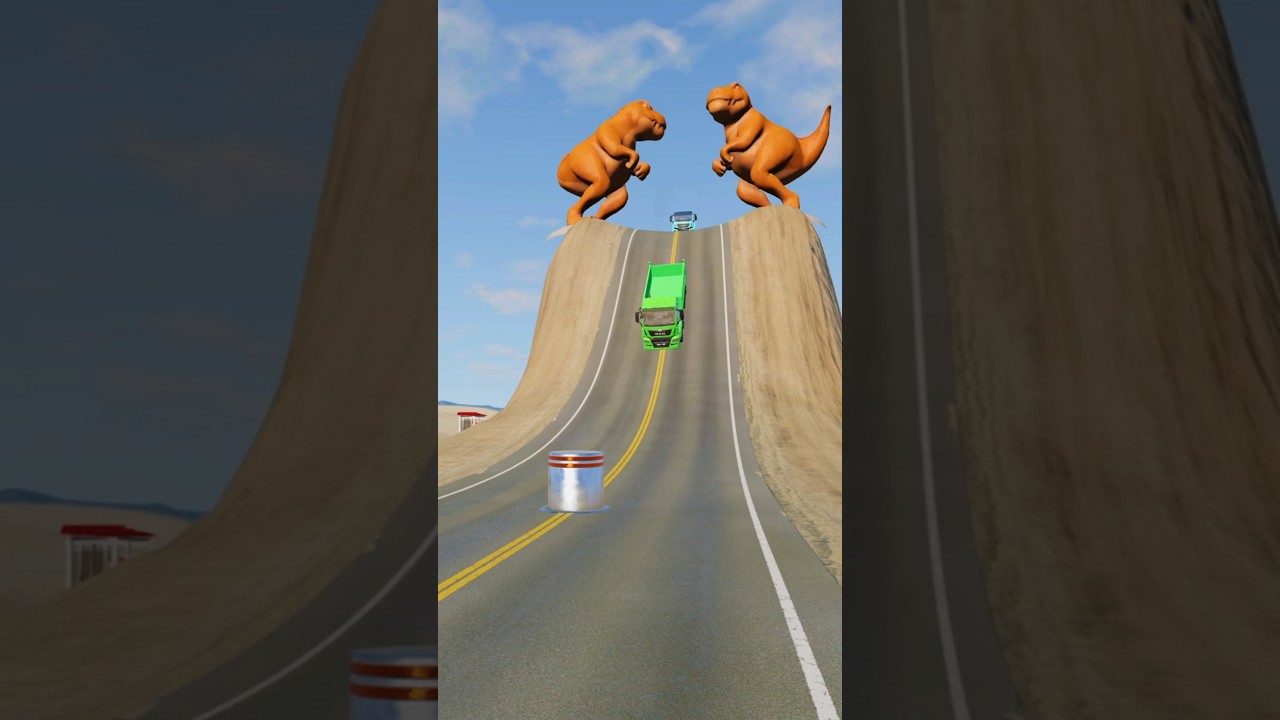 beamng ups & down bollard crashes part 170 #beamngdrive #beamng #trending #youtubeshorts #shorts