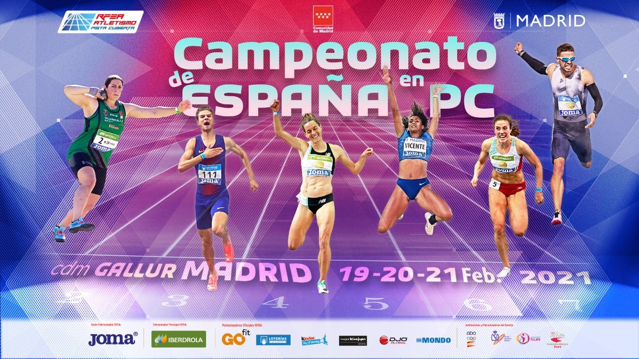 LVII Campeonato de España Absoluto en Pista Cubierta – Madrid (SÁBADO) MULTIPANTALLA