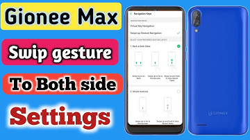 Gionee max Swipe gesture navigation key setting || How to set swipe gesture navigation key in Gionee