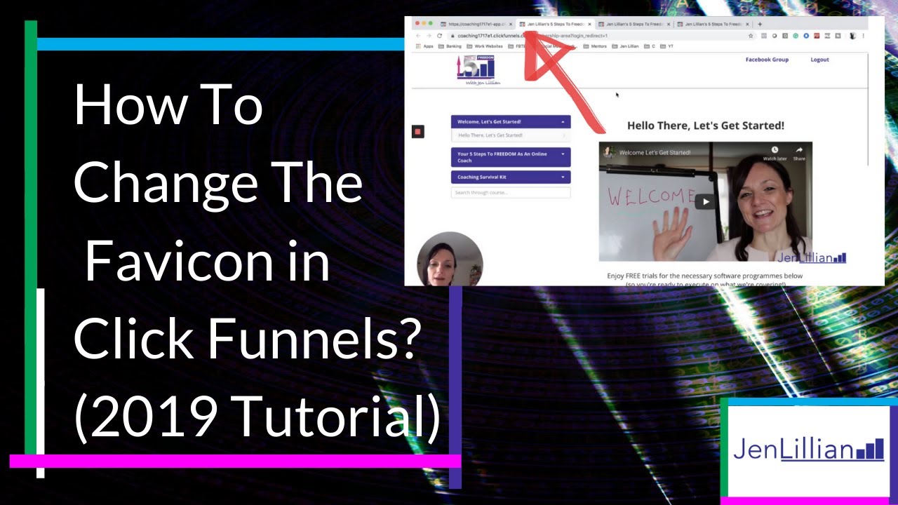 How To Change/Update The Image/Icon(AKA Favicon)on the top tab pages in Click Funnels? 2019 Tutorial