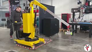 01B2P 200 kg mobile mini crane with pendant station